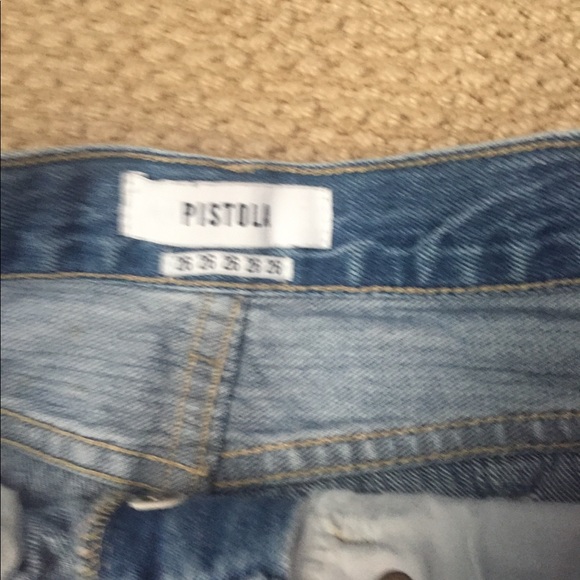 Planet Blue Pistola Denim High Waisted Shorts 26 - Picture 4 of 7